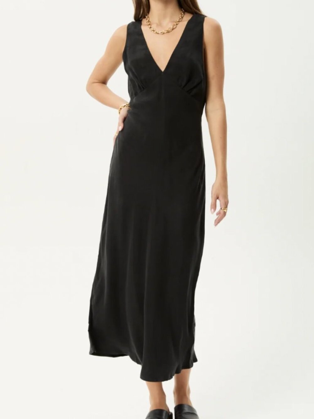 AFENDS Gia- Cupro Maxi Dress Cupro Maxi Dress - SMALL
